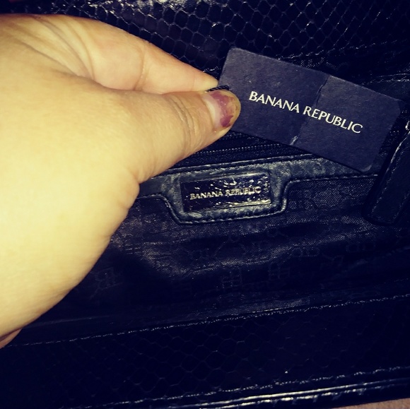 used Banana Republic python snake print bag - Picture 7 of 8